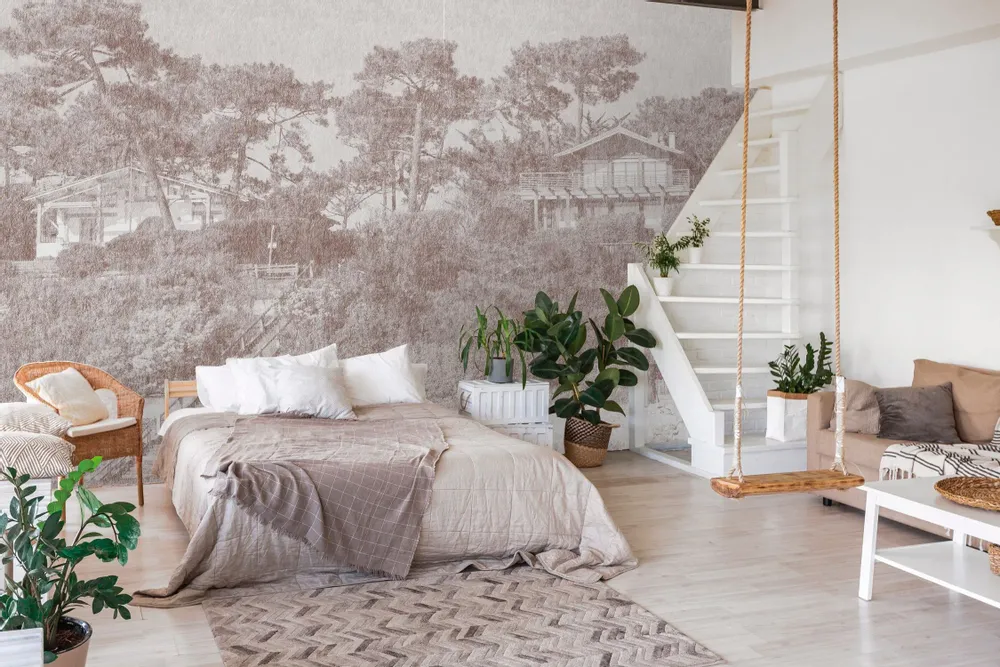 Tapisseries - Papier peint panoramique Villa Ferret - LE PAPIERS DE NINON