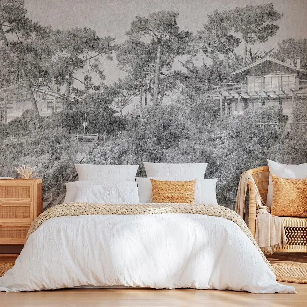 Tapisseries - Papier peint panoramique Villa Ferret - LE PAPIERS DE NINON