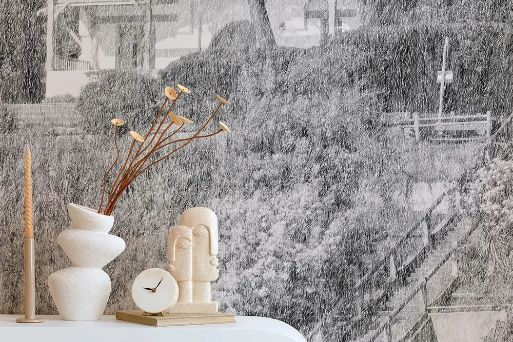 Tapisseries - Papier peint panoramique Villa Ferret - LE PAPIERS DE NINON