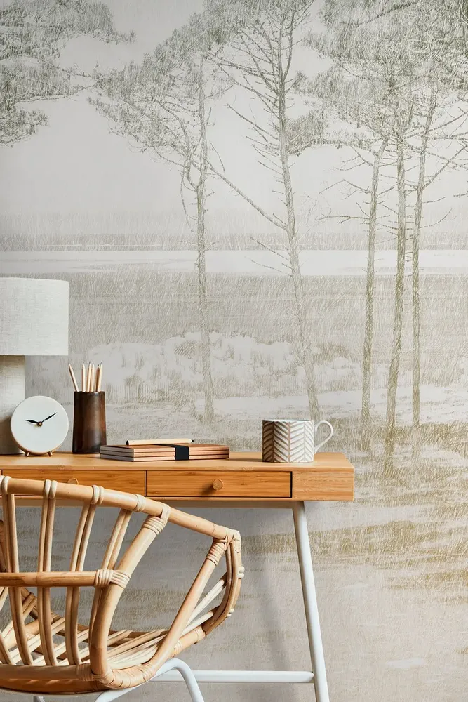 Tapisseries - Papier peint panoramique Les Pins - LE PAPIERS DE NINON