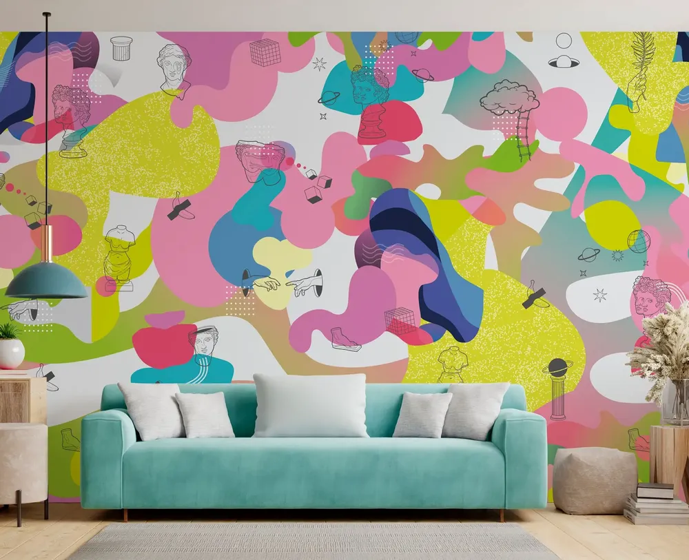 Tapisseries - Papier peint panoramique Dada Exquis - LE PAPIERS DE NINON