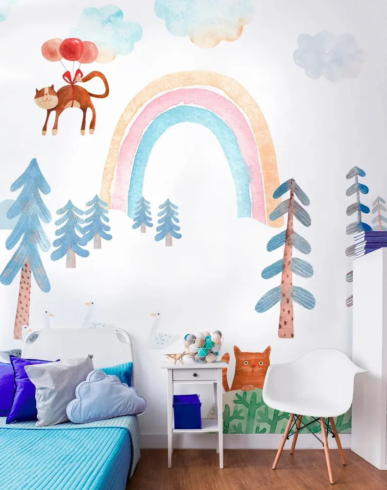 Tapisseries - Papier peint panoramique ...Et Chats - LE PAPIERS DE NINON