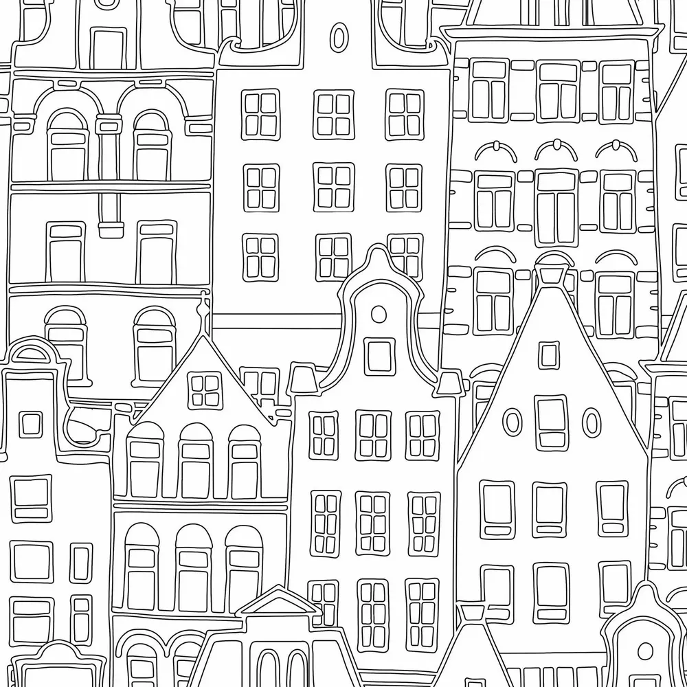 Tapestries - Amsterdam panoramic wallpaper - LE PAPIERS DE NINON