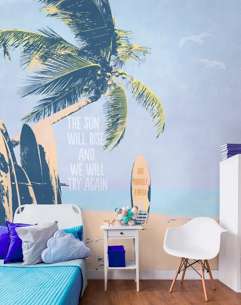 Tapisseries - Papier peint panoramique Wave Surfer - LE PAPIERS DE NINON