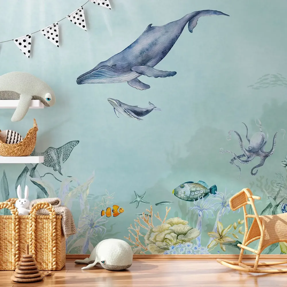 Tapisseries - Papier peint panoramique Océan Enchanté - LE PAPIERS DE NINON