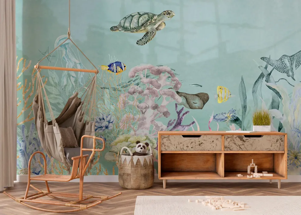 Tapisseries - Papier peint panoramique Océan Enchanté - LE PAPIERS DE NINON