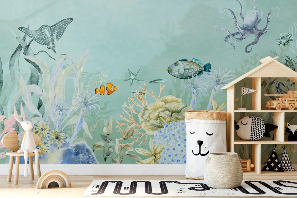 Tapisseries - Papier peint panoramique Océan Enchanté - LE PAPIERS DE NINON