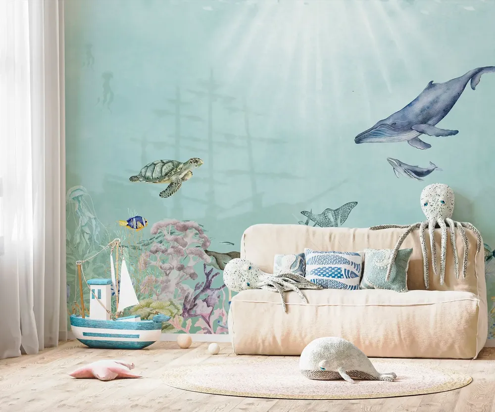 Tapisseries - Papier peint panoramique Océan Enchanté - LE PAPIERS DE NINON