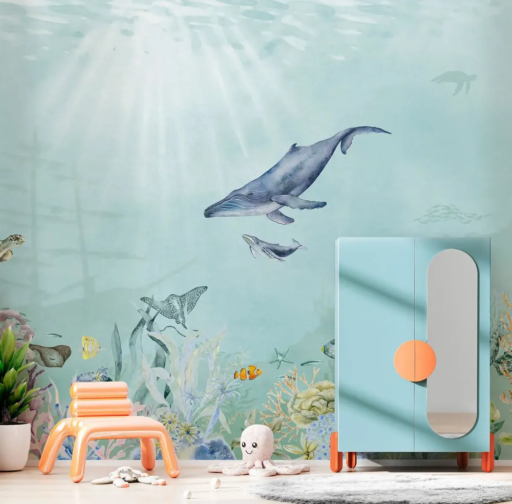 Tapisseries - Papier peint panoramique Océan Enchanté - LE PAPIERS DE NINON