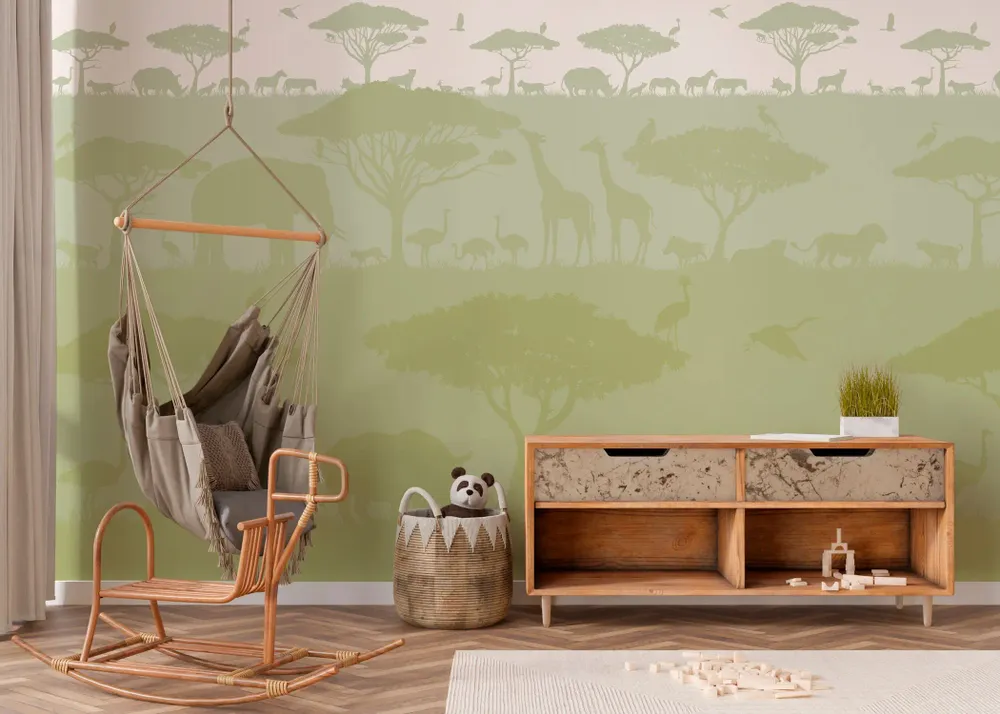 Tapisseries - Papier peint panoramique Savane - LE PAPIERS DE NINON