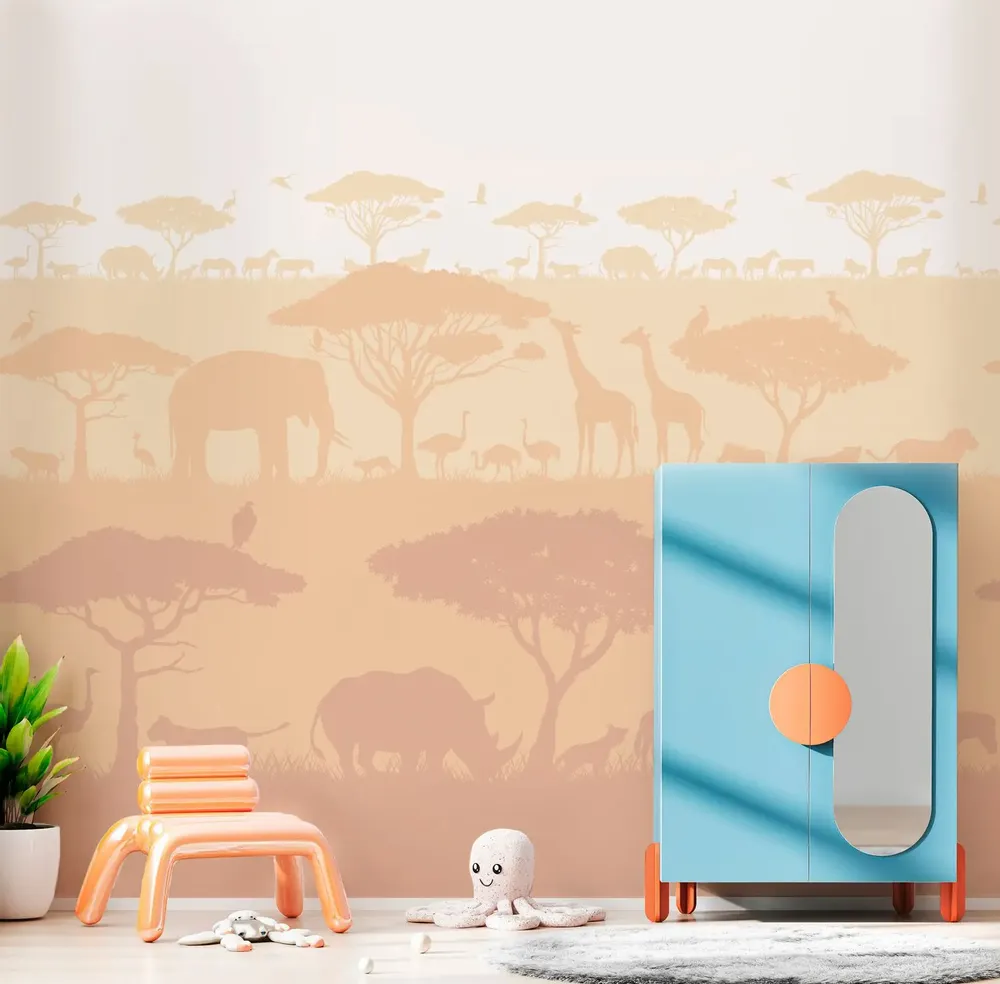 Tapisseries - Papier peint panoramique Savane - LE PAPIERS DE NINON