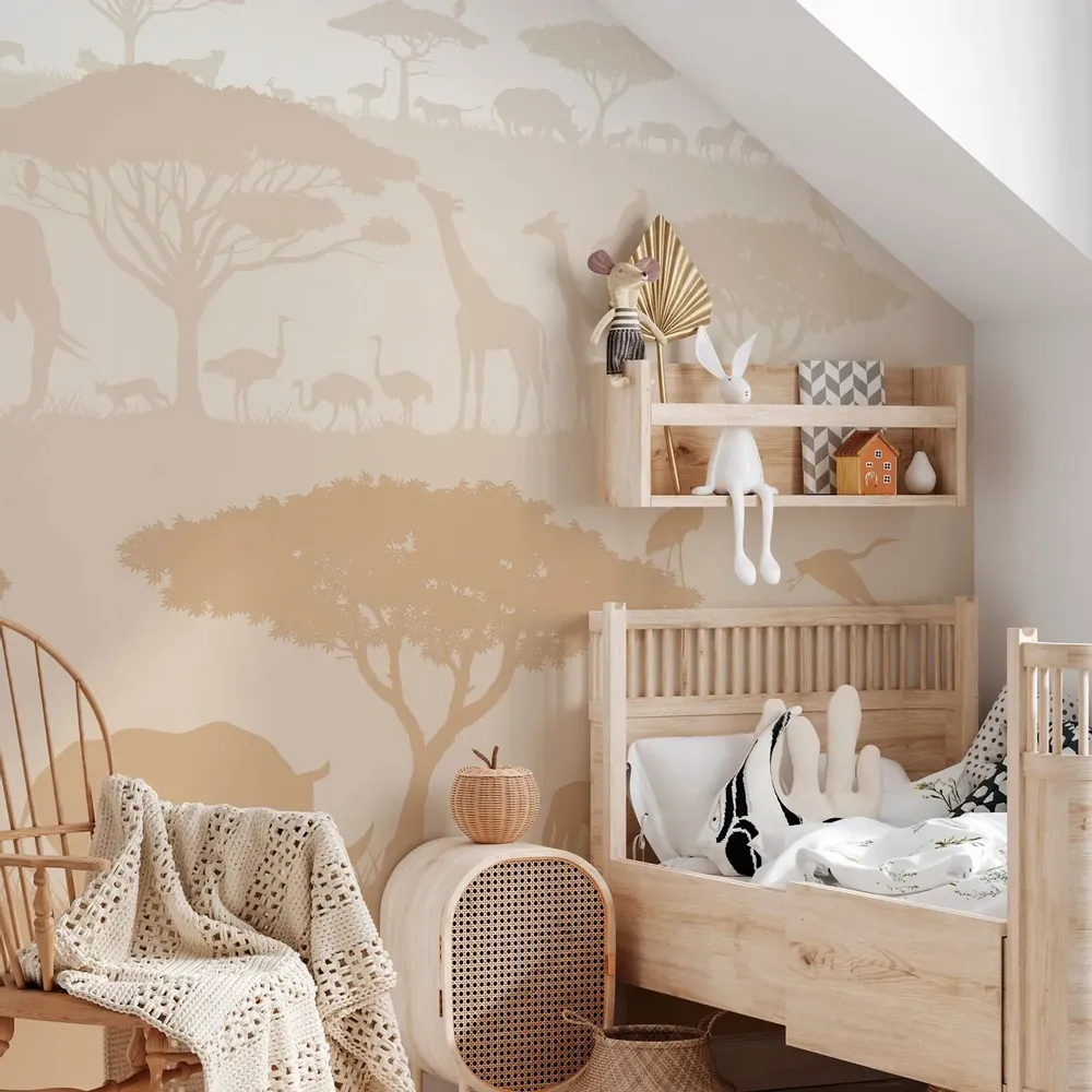 Tapestries - Savanna panoramic wallpaper - LE PAPIERS DE NINON