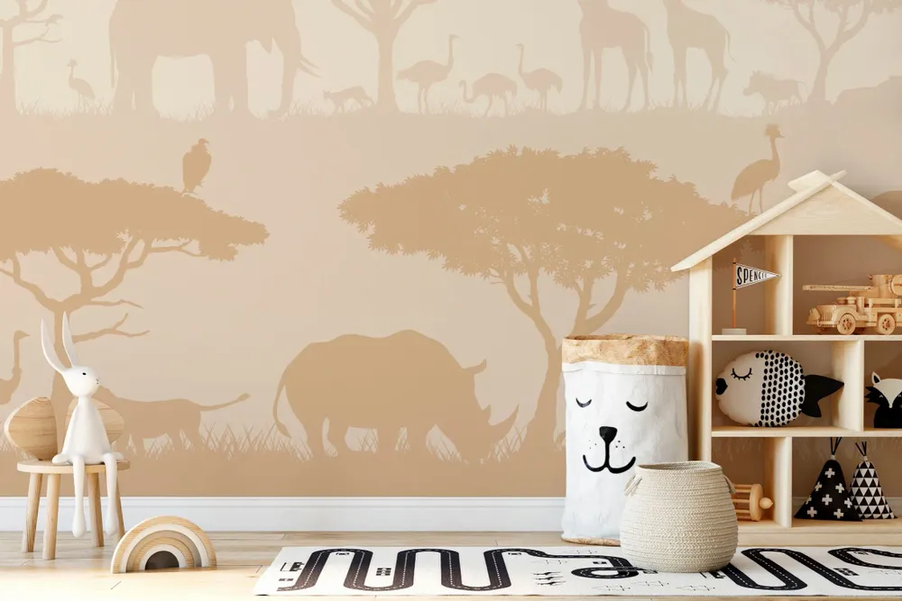 Tapestries - Savanna panoramic wallpaper - LE PAPIERS DE NINON