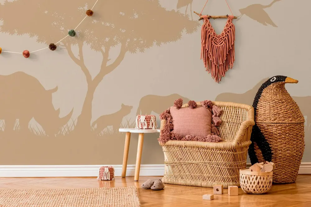 Tapestries - Savanna panoramic wallpaper - LE PAPIERS DE NINON