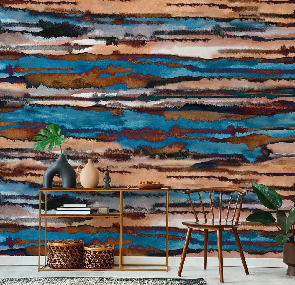 Tapisseries - Papier peint panoramique Shibori - LE PAPIERS DE NINON