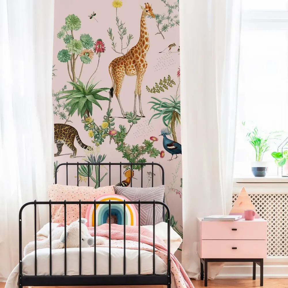 Tapisseries - Papier peint panoramique Bestiaire Botanique - LE PAPIERS DE NINON