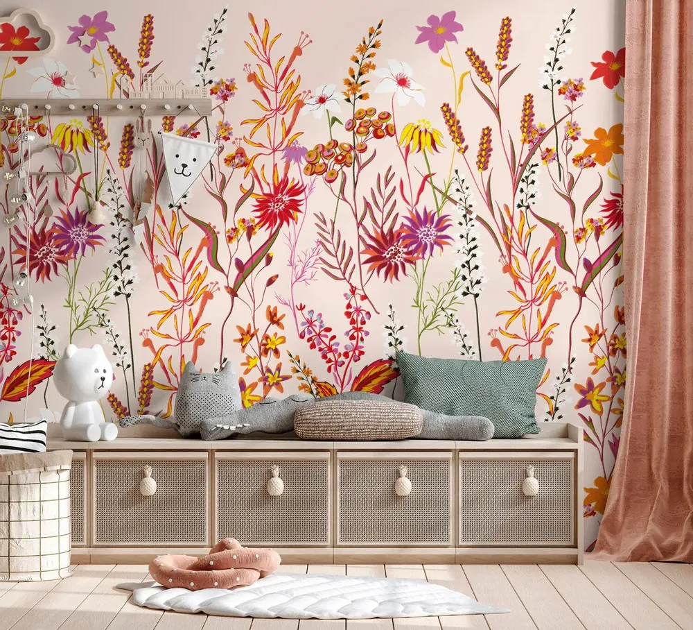 Tapisseries - Papier peint panoramique Jardin d'été - LE PAPIERS DE NINON