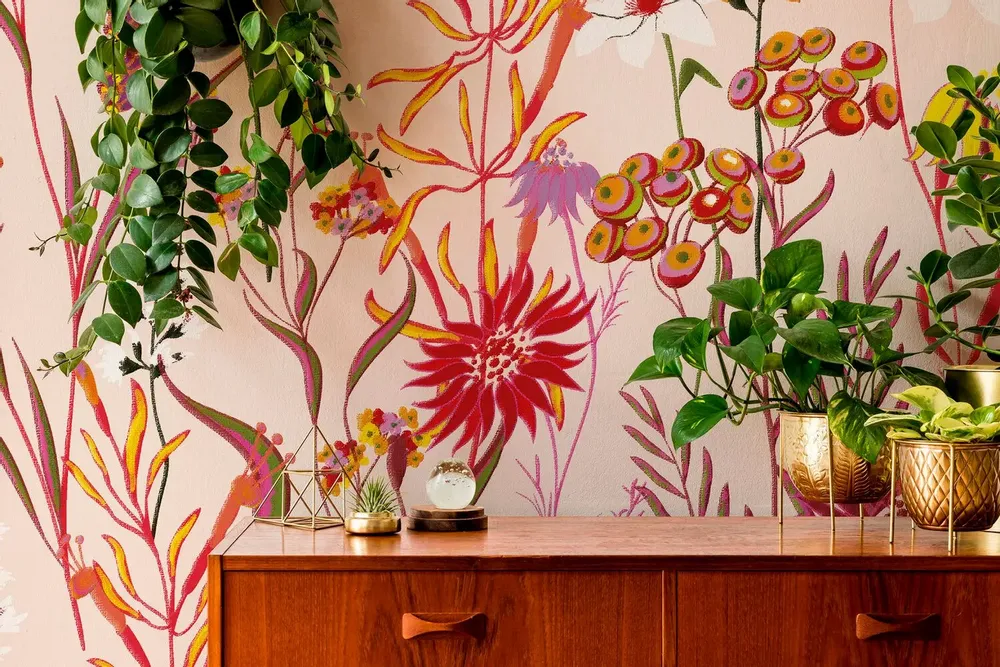 Tapisseries - Papier peint panoramique Jardin d'été - LE PAPIERS DE NINON