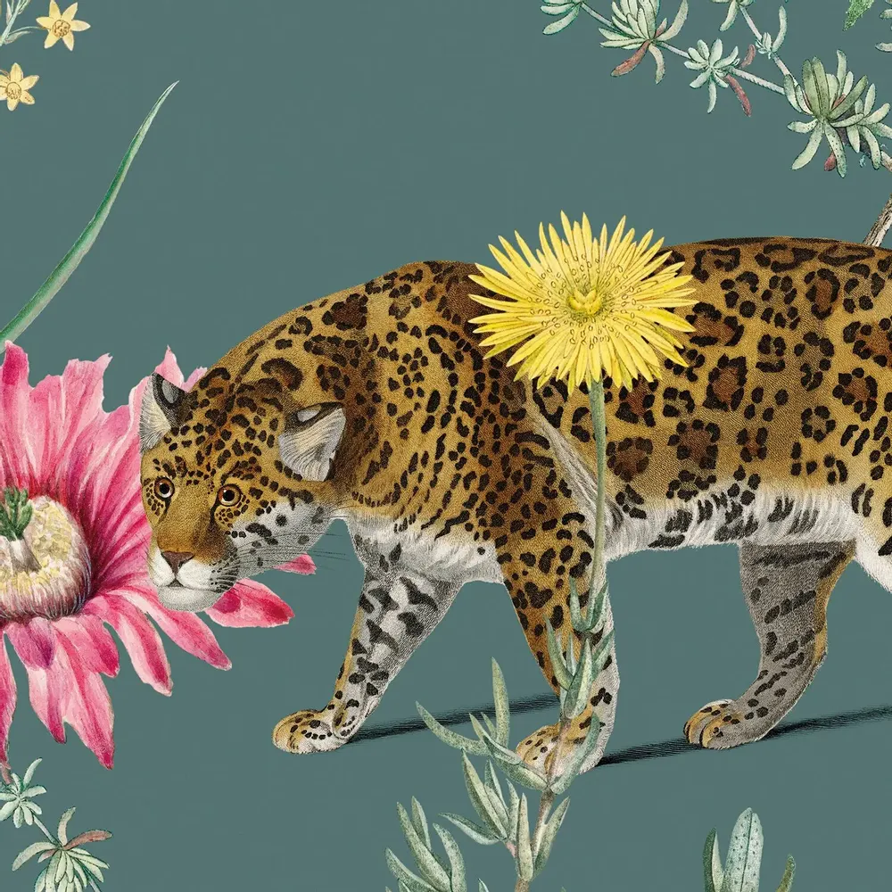 Tapisseries - Papier peint panoramique Bestiaire Botanique - LE PAPIERS DE NINON