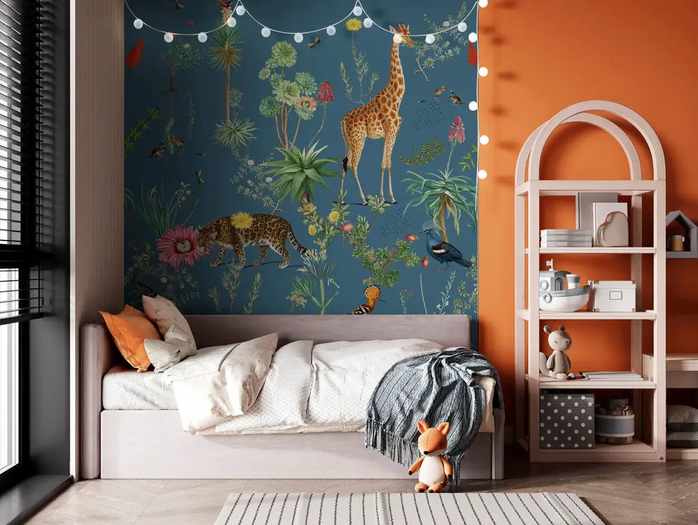 Tapestries - Panoramic Wallpaper Botanical Bestiary - LE PAPIERS DE NINON