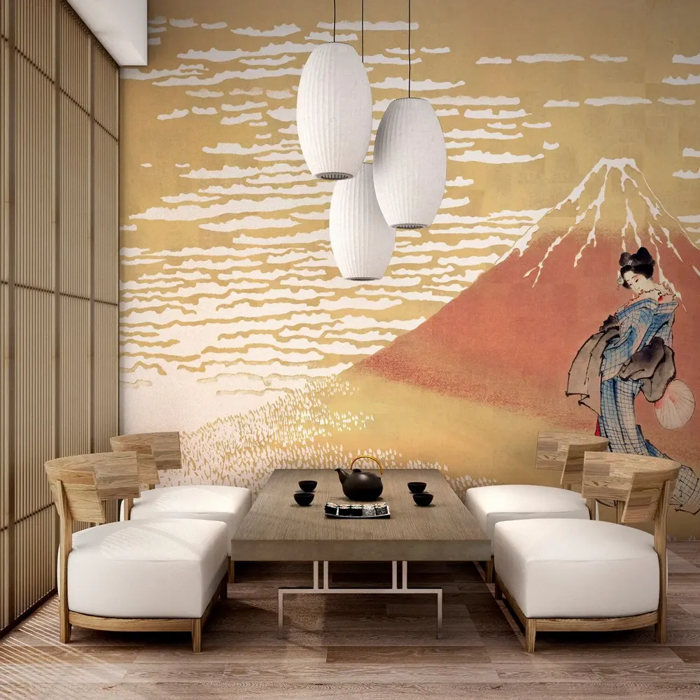 Tapisseries - Papier peint panoramique Shirofuji XL - LE PAPIERS DE NINON