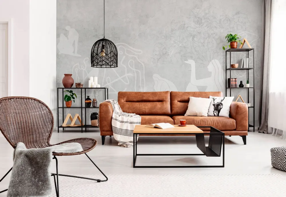 Tapisseries - Papier peint panoramique Mahsa gris XL - LE PAPIERS DE NINON