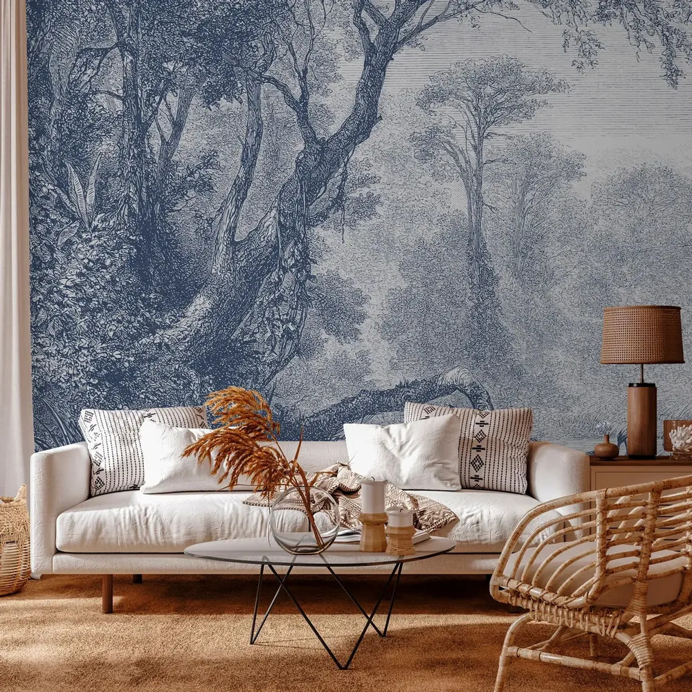 Tapestries - Sologne panoramic wallpaper - LE PAPIERS DE NINON