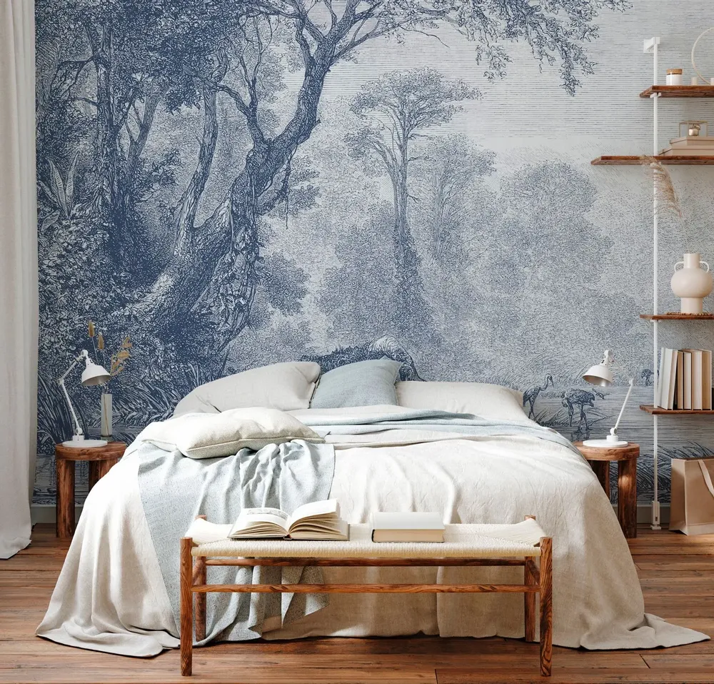 Tapestries - Sologne panoramic wallpaper - LE PAPIERS DE NINON