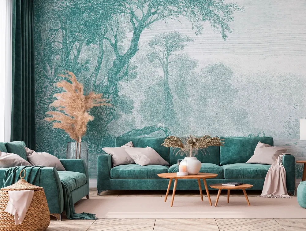 Tapestries - Sologne panoramic wallpaper - LE PAPIERS DE NINON