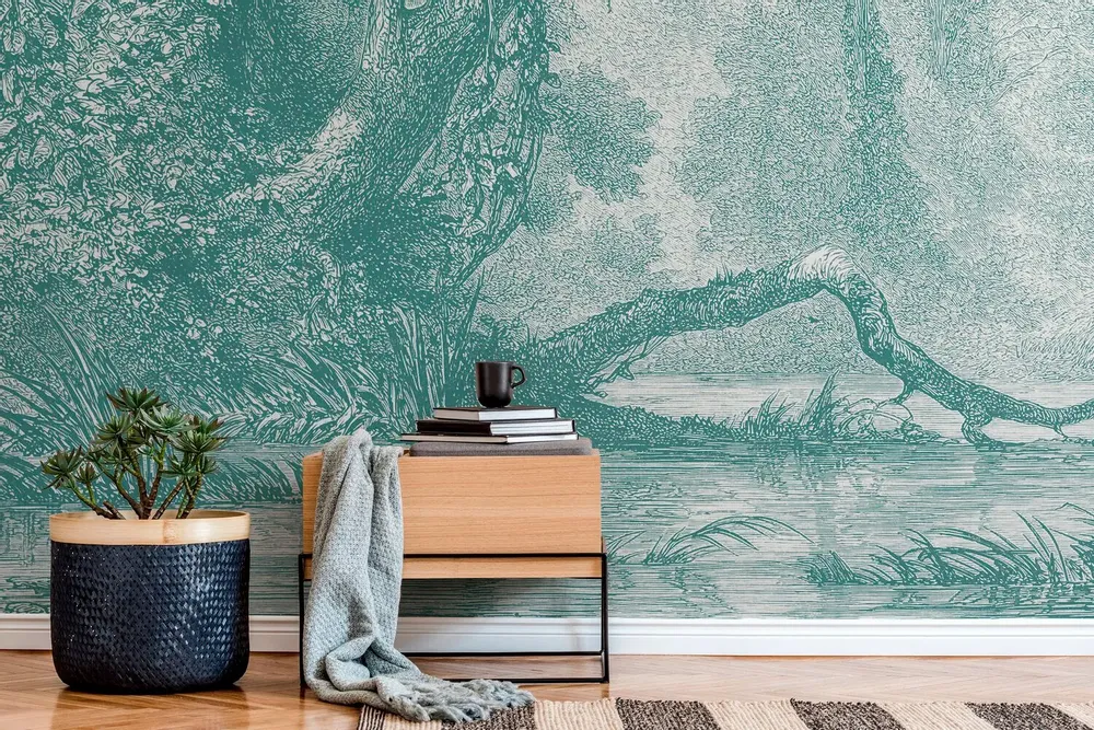 Tapestries - Sologne panoramic wallpaper - LE PAPIERS DE NINON