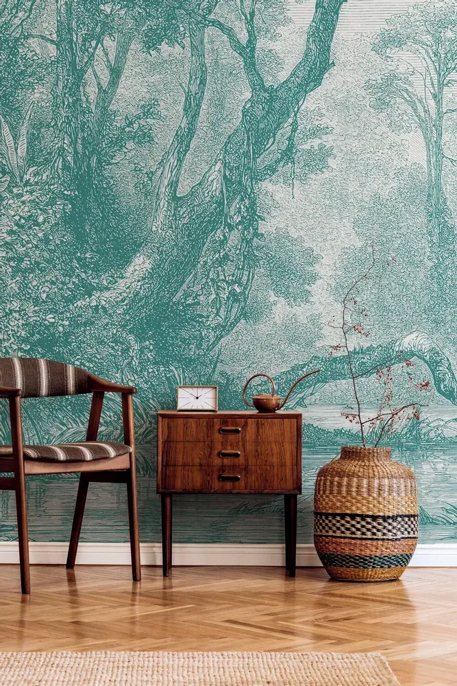 Tapestries - Sologne panoramic wallpaper - LE PAPIERS DE NINON