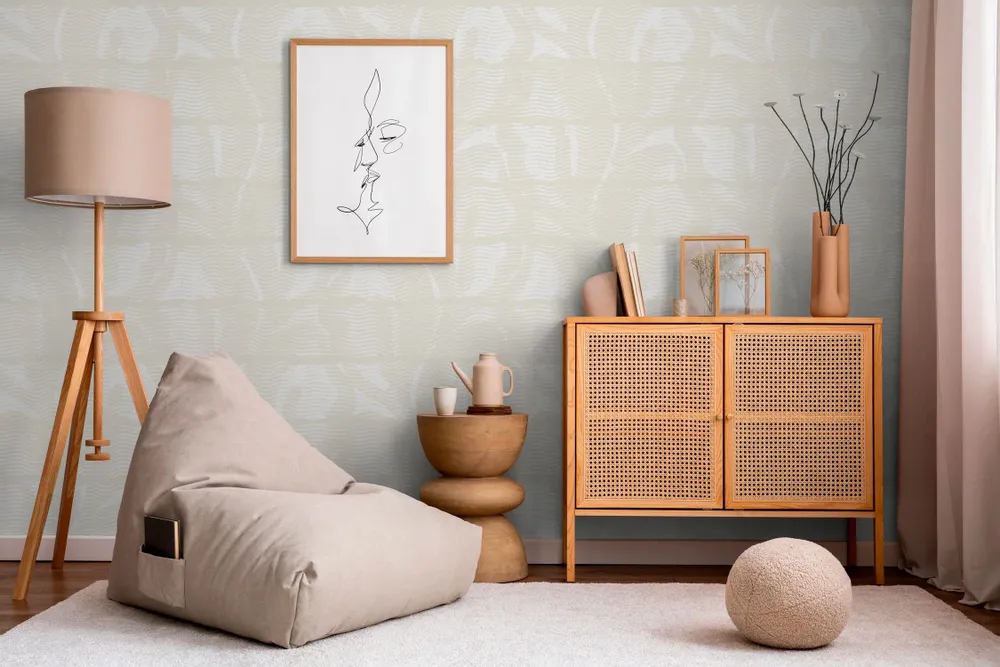 Tapestries - Mawimbi panoramic wallpaper - LE PAPIERS DE NINON