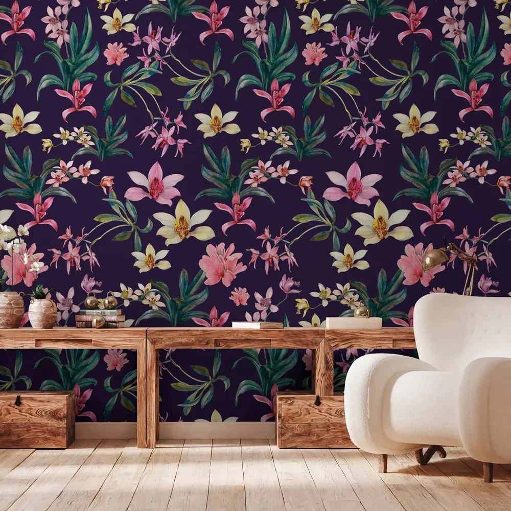 Tapisseries - Papier peint panoramique Denise's flowers - LE PAPIERS DE NINON