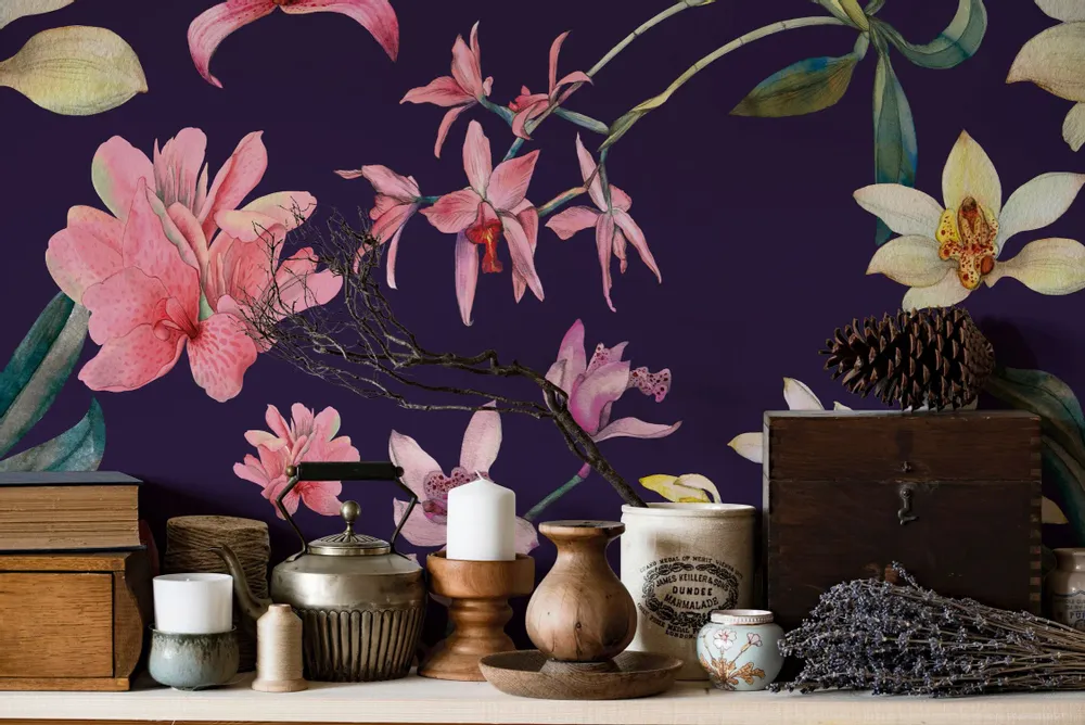 Tapisseries - Papier peint panoramique Denise's flowers - LE PAPIERS DE NINON