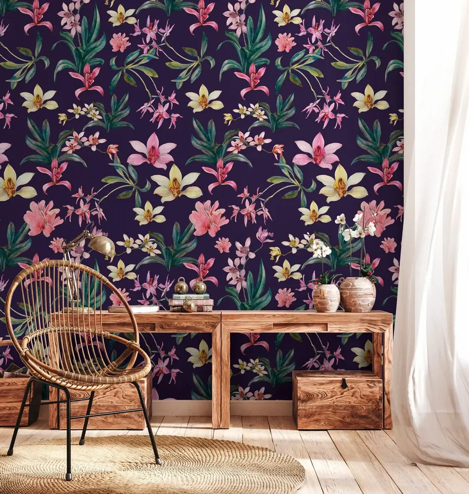 Tapisseries - Papier peint panoramique Denise's flowers - LE PAPIERS DE NINON