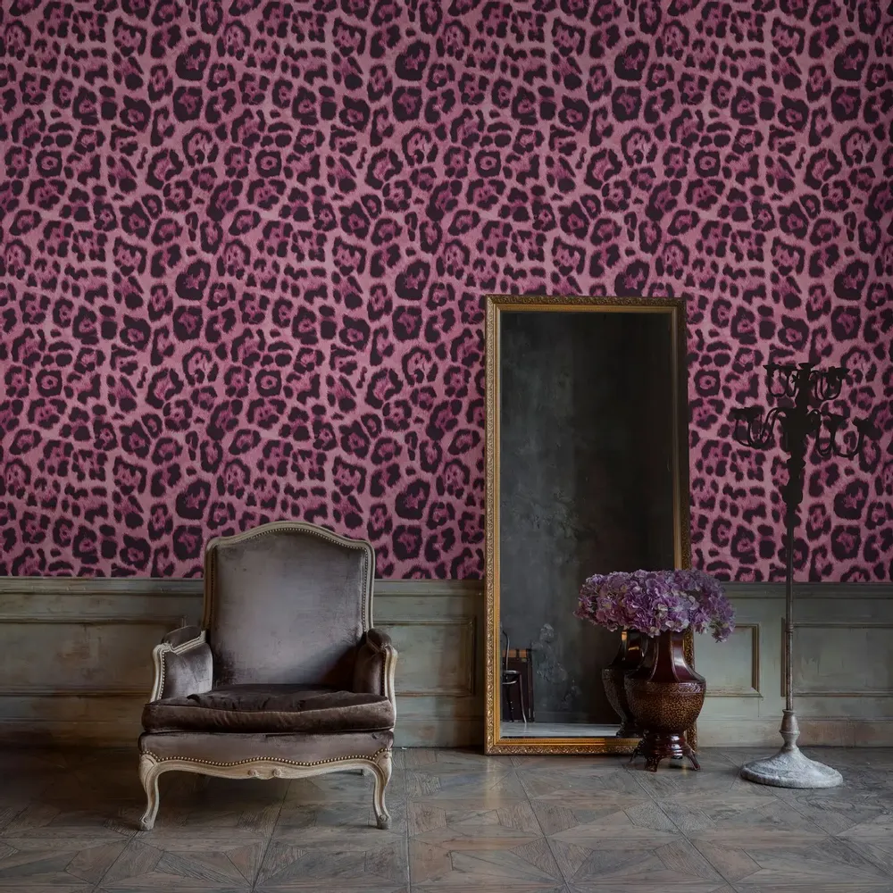 Tapestries - Leopard panoramic wallpaper - LE PAPIERS DE NINON