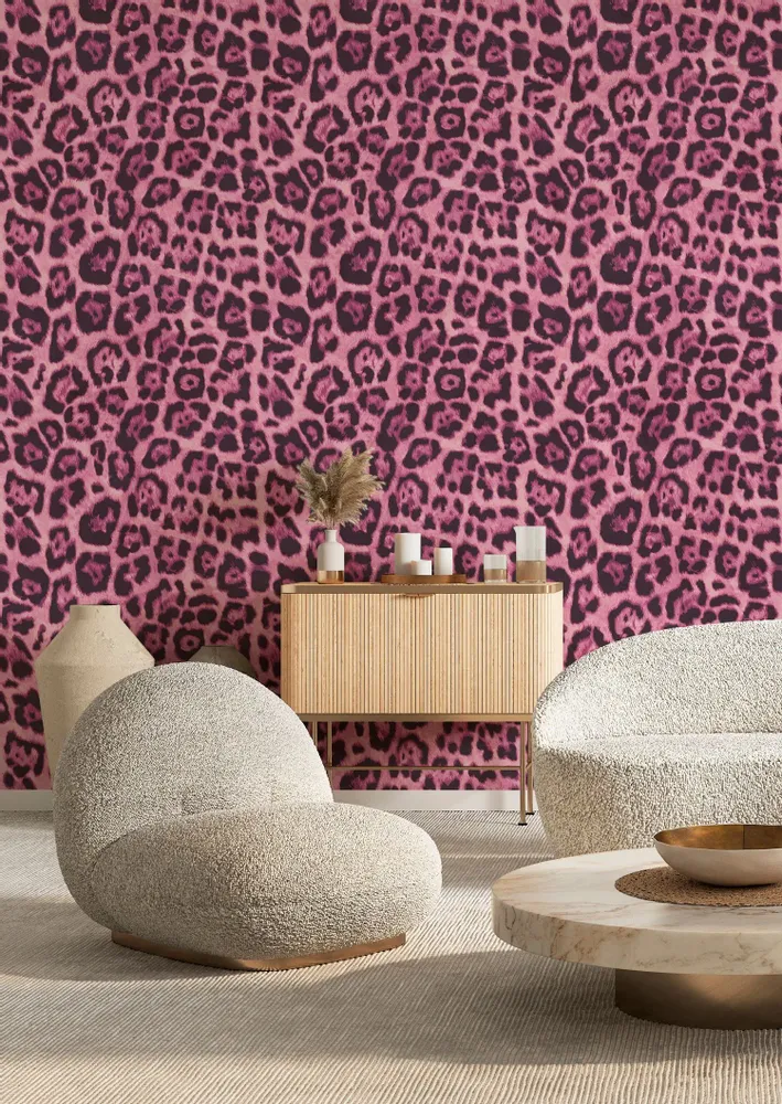 Tapestries - Leopard panoramic wallpaper - LE PAPIERS DE NINON
