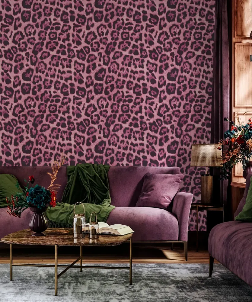 Tapestries - Leopard panoramic wallpaper - LE PAPIERS DE NINON