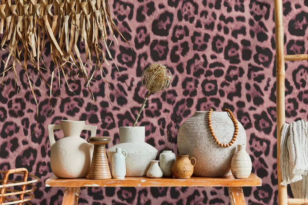 Tapestries - Leopard panoramic wallpaper - LE PAPIERS DE NINON