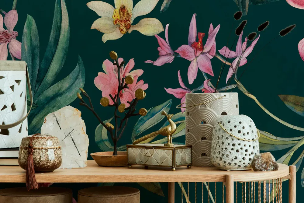 Tapisseries - Papier peint panoramique Denise's flowers - LE PAPIERS DE NINON