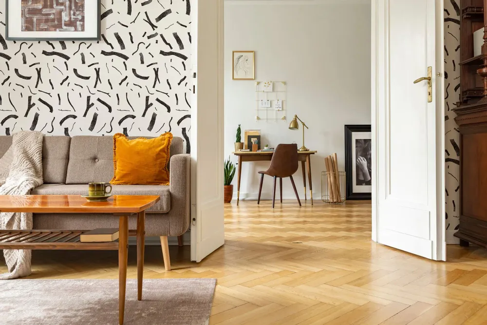 Tapestries - Panoramic wallpaper Pencil drawing - LE PAPIERS DE NINON