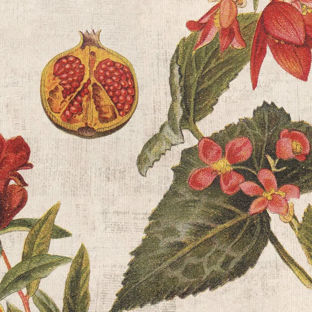 Tapisseries - Papier peint panoramique Grenades & Fleurs - LE PAPIERS DE NINON