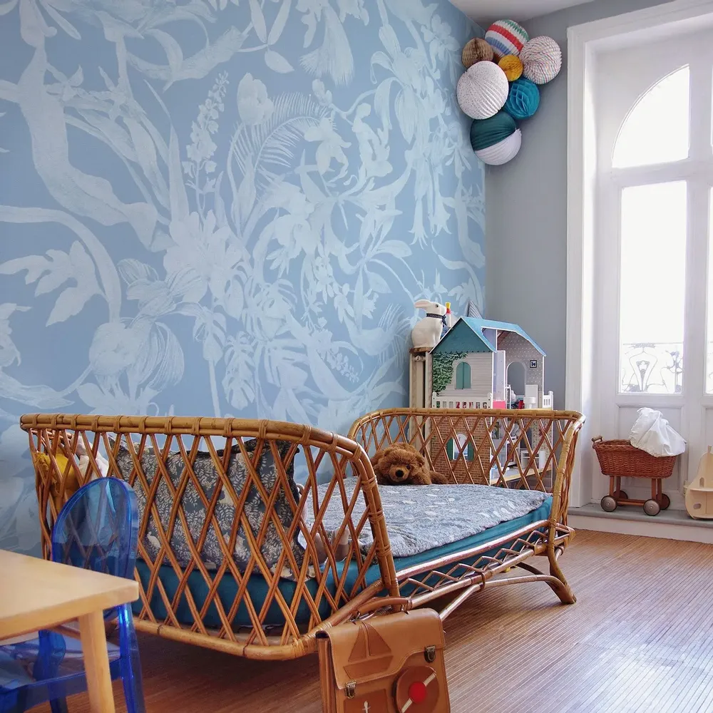 Tapestries - Panoramic Wallpaper Grand Flowers - LE PAPIERS DE NINON