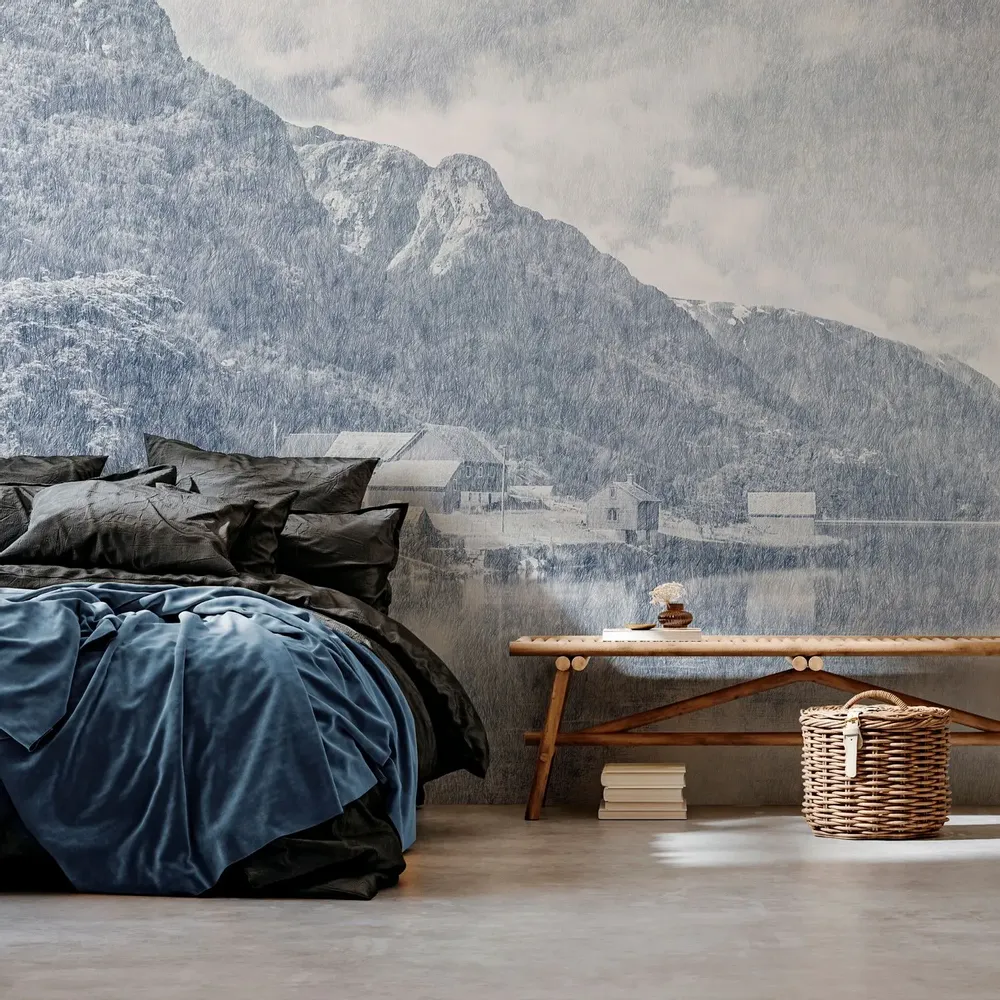 Tapisseries - Papier peint panoramique Norvège marine - LE PAPIERS DE NINON