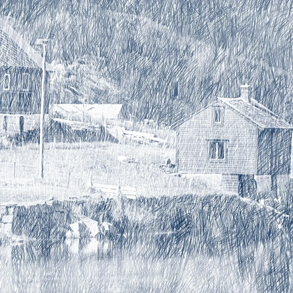 Tapisseries - Papier peint panoramique Norvège marine - LE PAPIERS DE NINON