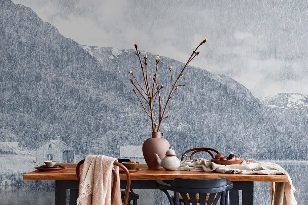 Tapisseries - Papier peint panoramique Norvège marine - LE PAPIERS DE NINON