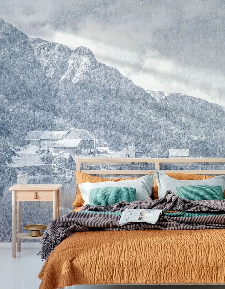 Tapisseries - Papier peint panoramique Norvège marine - LE PAPIERS DE NINON