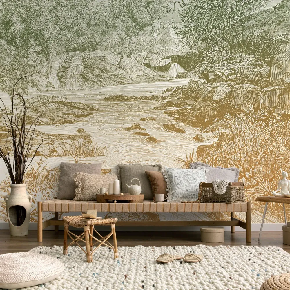 Tapisseries - Papier peint panoramique Rives d’Abyssinie - LE PAPIERS DE NINON