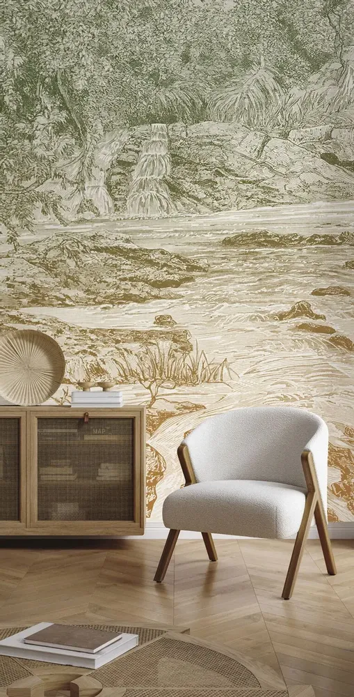 Tapisseries - Papier peint panoramique Rives d’Abyssinie - LE PAPIERS DE NINON