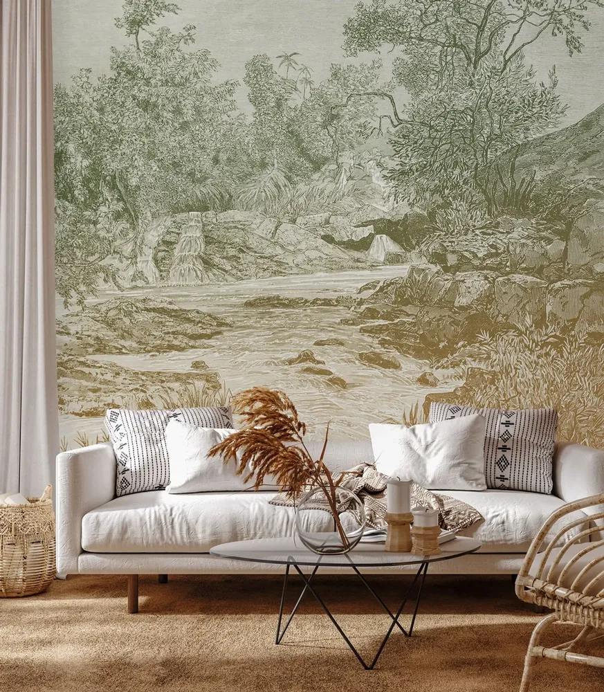 Tapisseries - Papier peint panoramique Rives d’Abyssinie - LE PAPIERS DE NINON